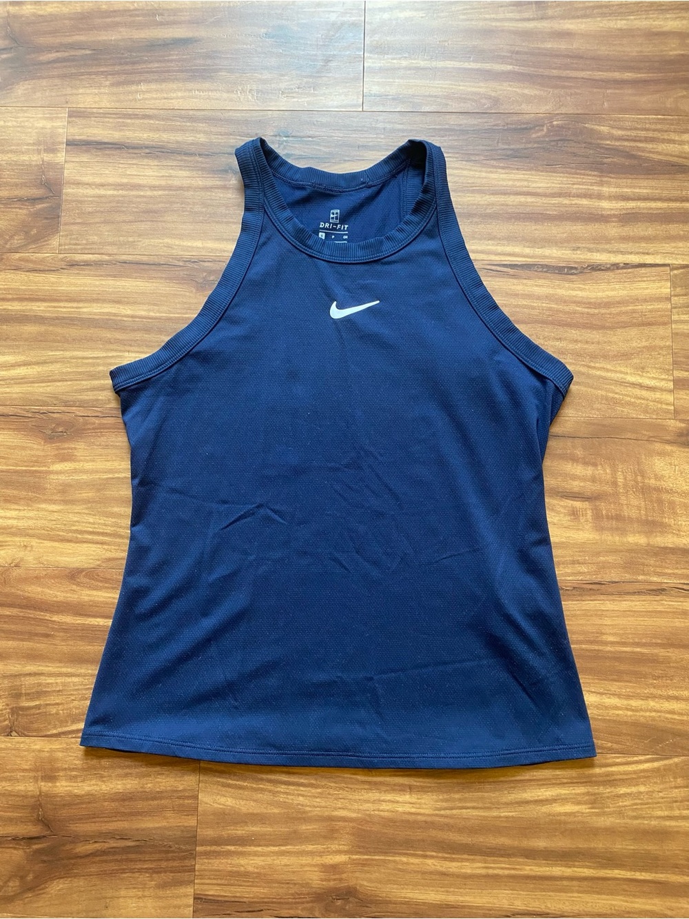 Nike Blue Athletic Tank Top with White Swoosh